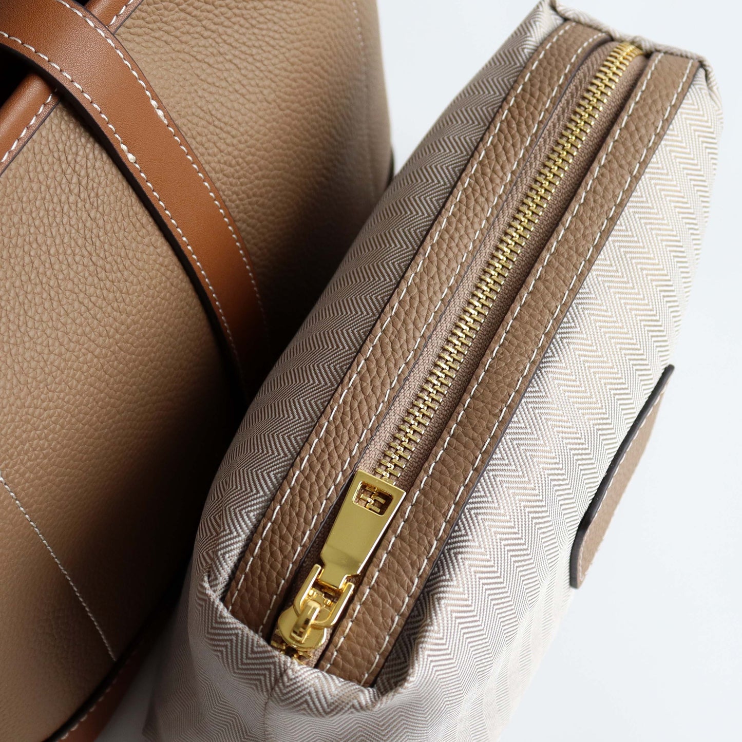 Genuine Leather Bucket Bag