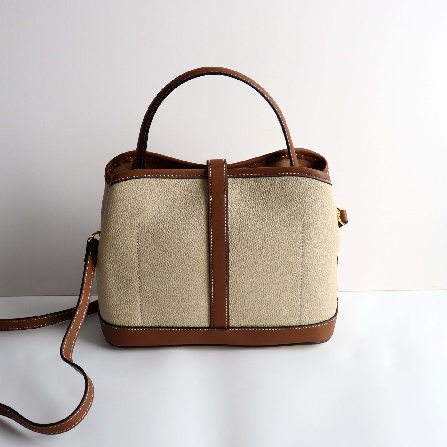 Genuine Leather Bucket Bag