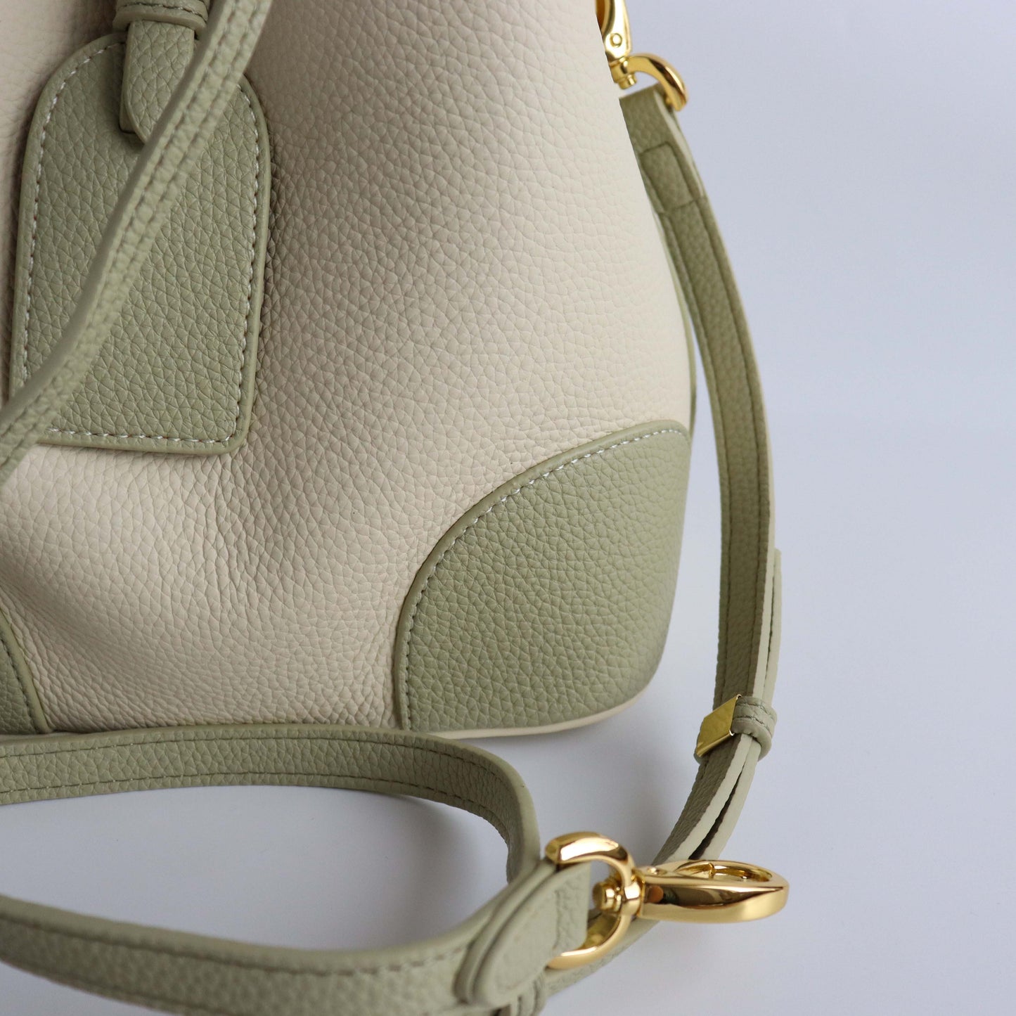 Leather Bucket Handbag
