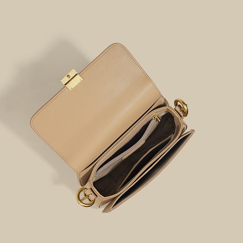 Genuine Leather Tofu Bag