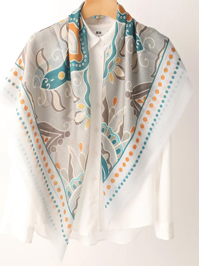 Wool Square Scarf