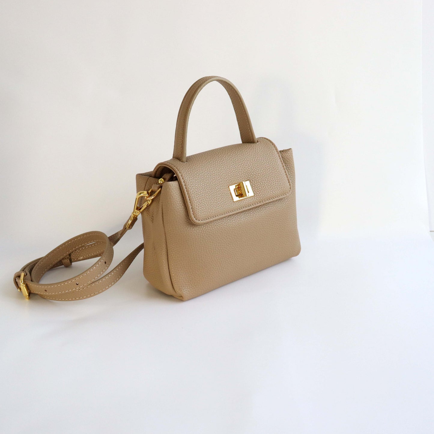 Genuine Leather Mini Handbag