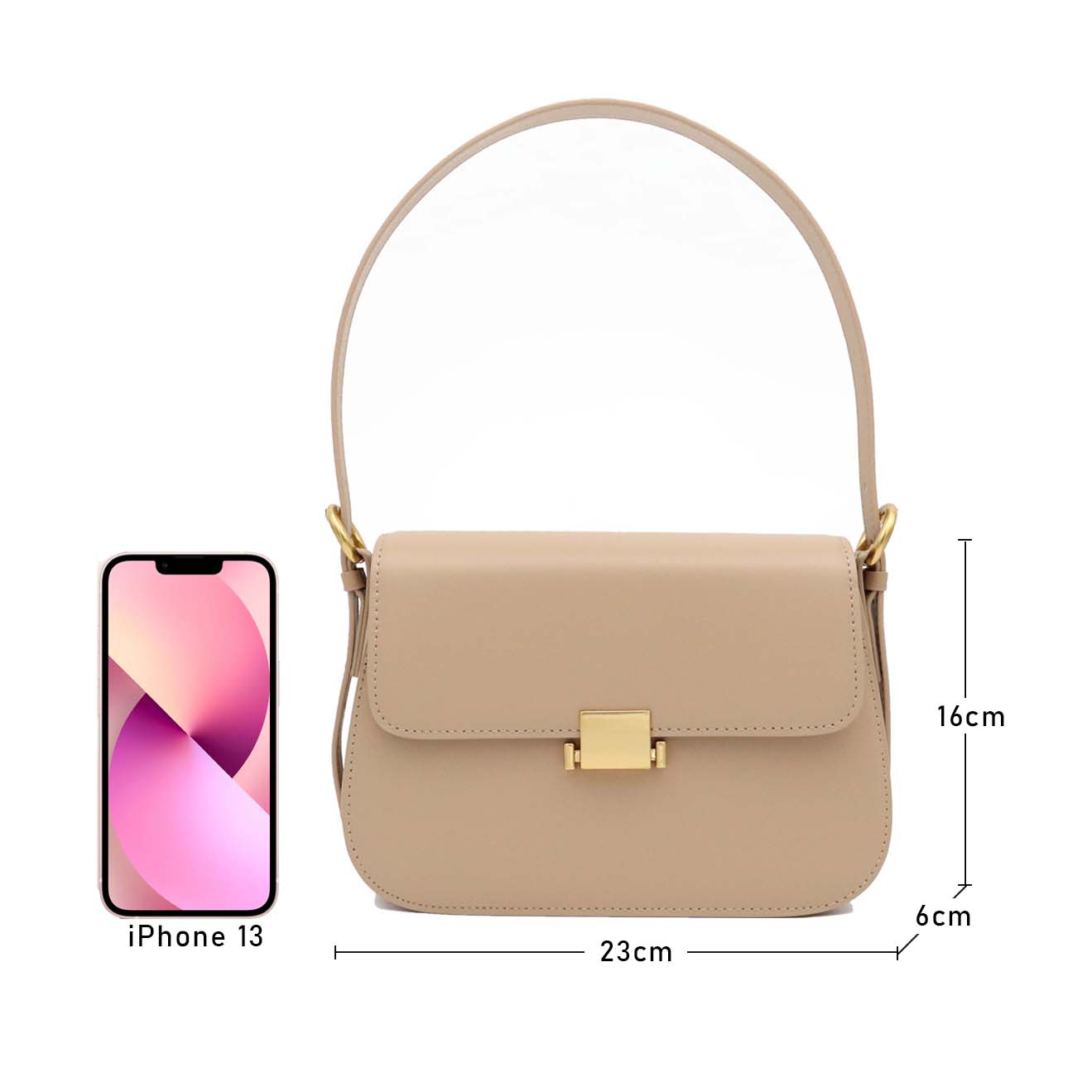 Genuine Leather Tofu Bag