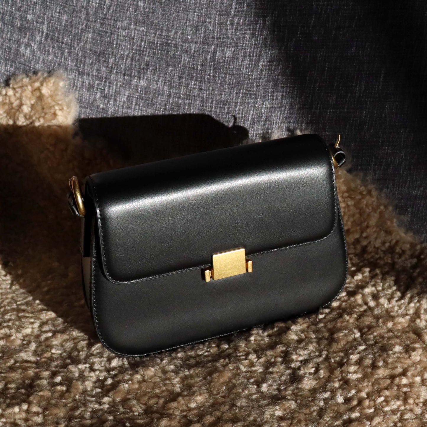 Genuine Leather Tofu Bag