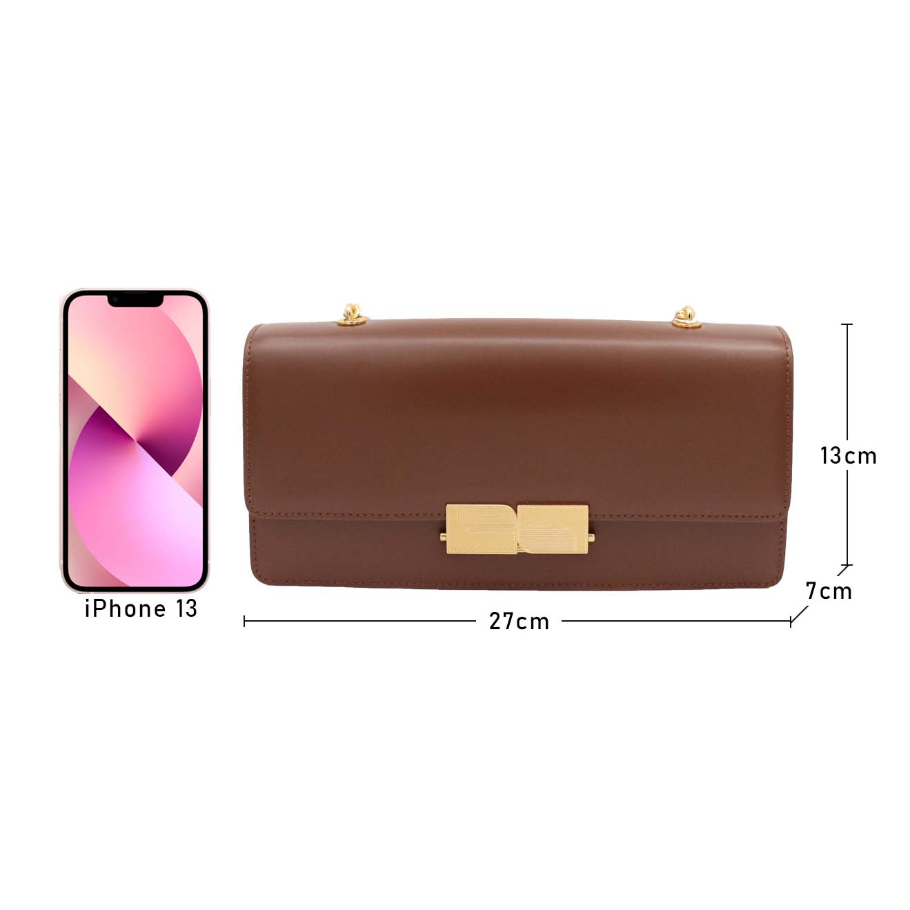 Genuine Leather Underarm Bag