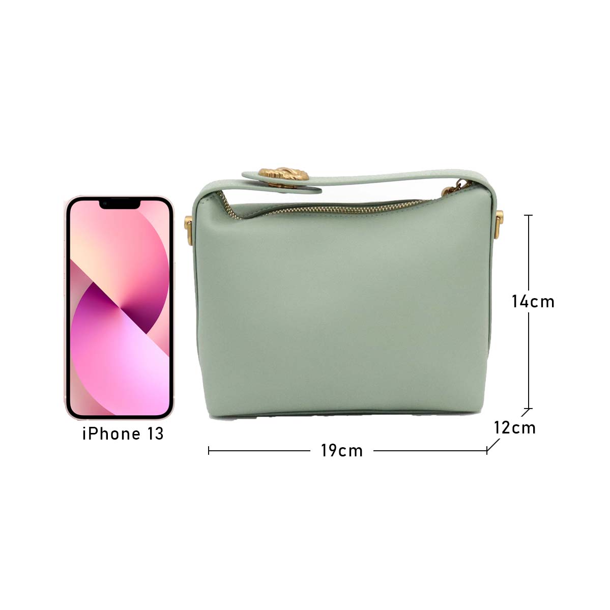 Genuine Leather Mini Handbag