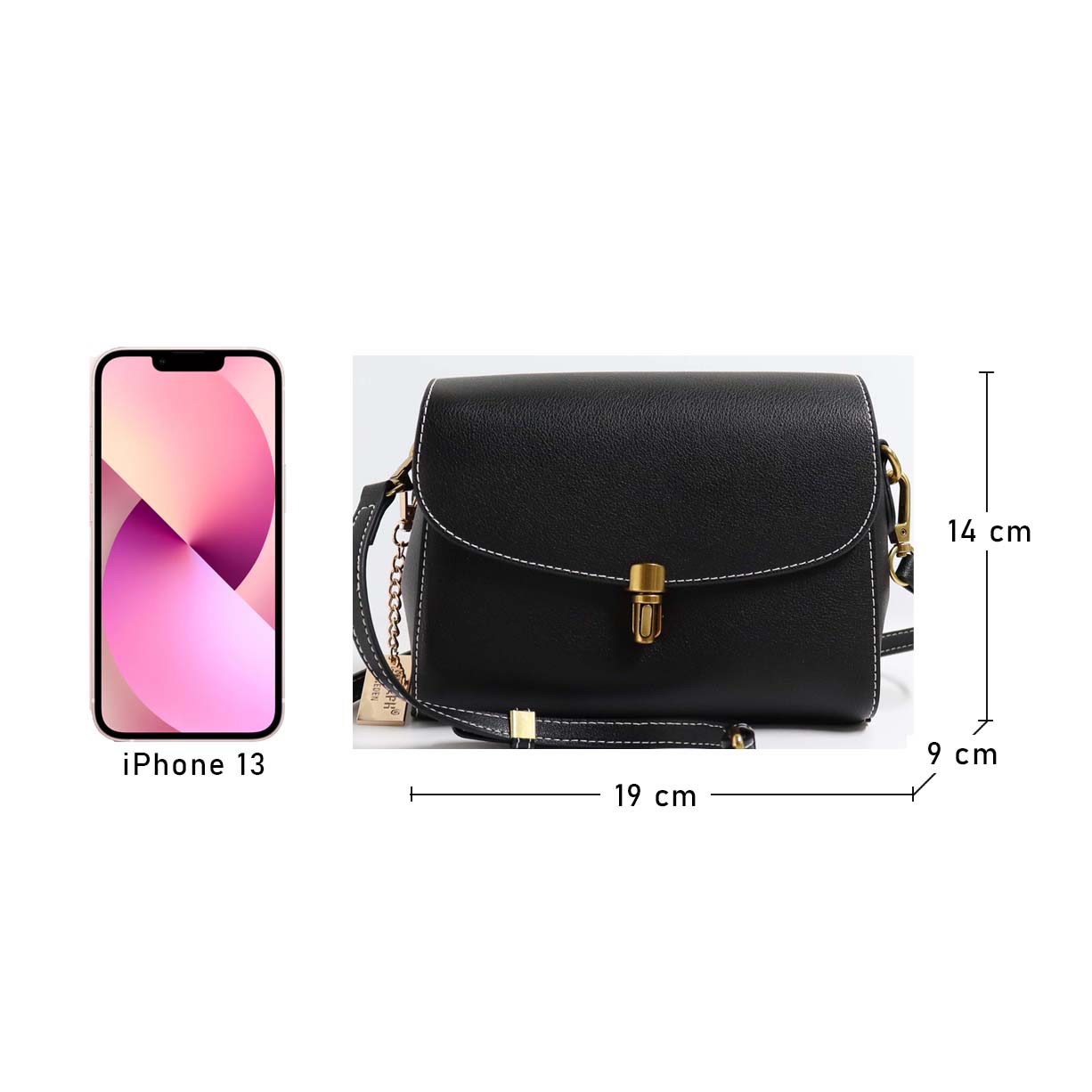 Genuine Leather Mini Handbag