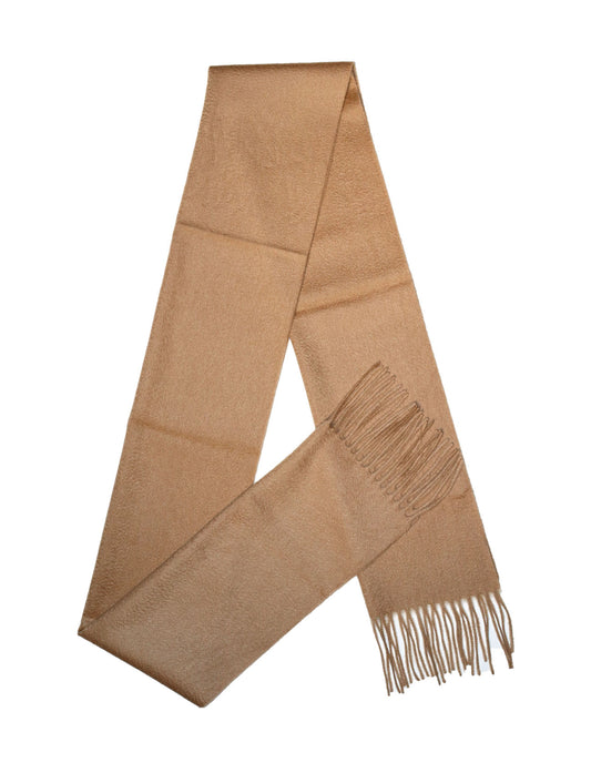 Beige Cashmere Scarf for women and men-A shape