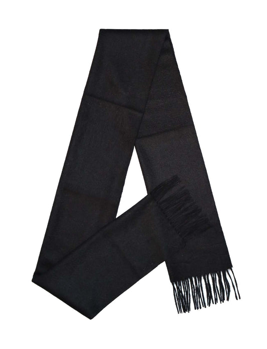 Black cashmere scarf for women and men-A shape