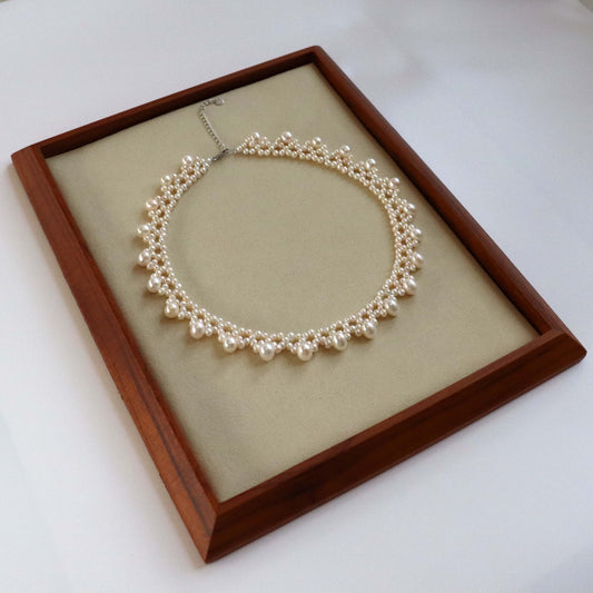 Lyxigt pärlhalsband / Bröllopshalsband